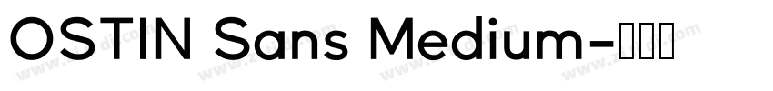 OSTIN Sans Medium字体转换